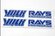 Наклейка на диски RAYS Volk Racing TE37 (синий) 4 шт.