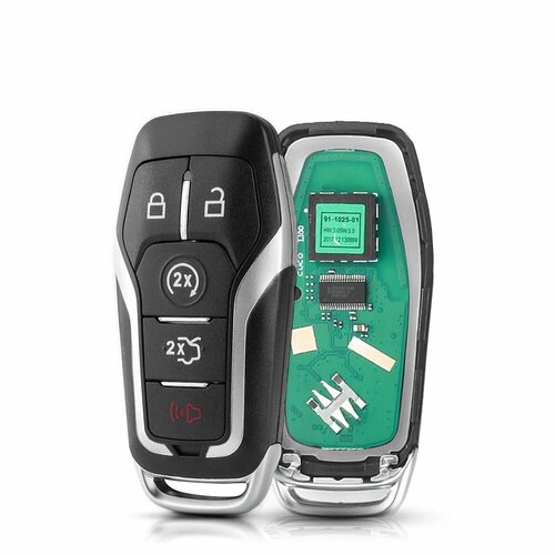 KEYYOU с аккумулятором дистанционный Автомобильный ключ для Ford Fusion Explorer Edge Mustang 2013-2017 FCCID: M3N-A2C31243300 902 МГц ID49Chip FSK, 5 BT