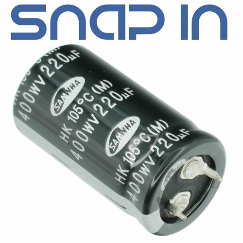 220мкФ 400В 22x40мм HK Конденсатор электролитический 1шт 625₽