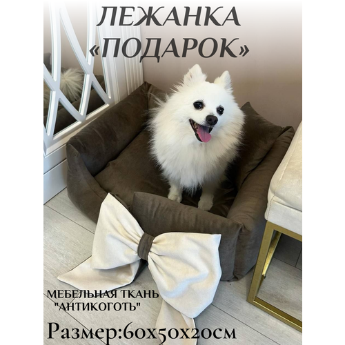 Лежанка для кошек и собак "Подарок" 60x50х20 см от Фабрики-Студии "Стиляга"