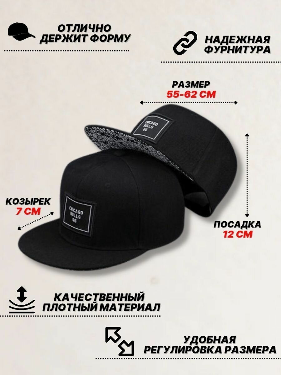 Бейсболка  Базовая коллекция для мужчин и женщин, размер OneSize, черный — фото 1