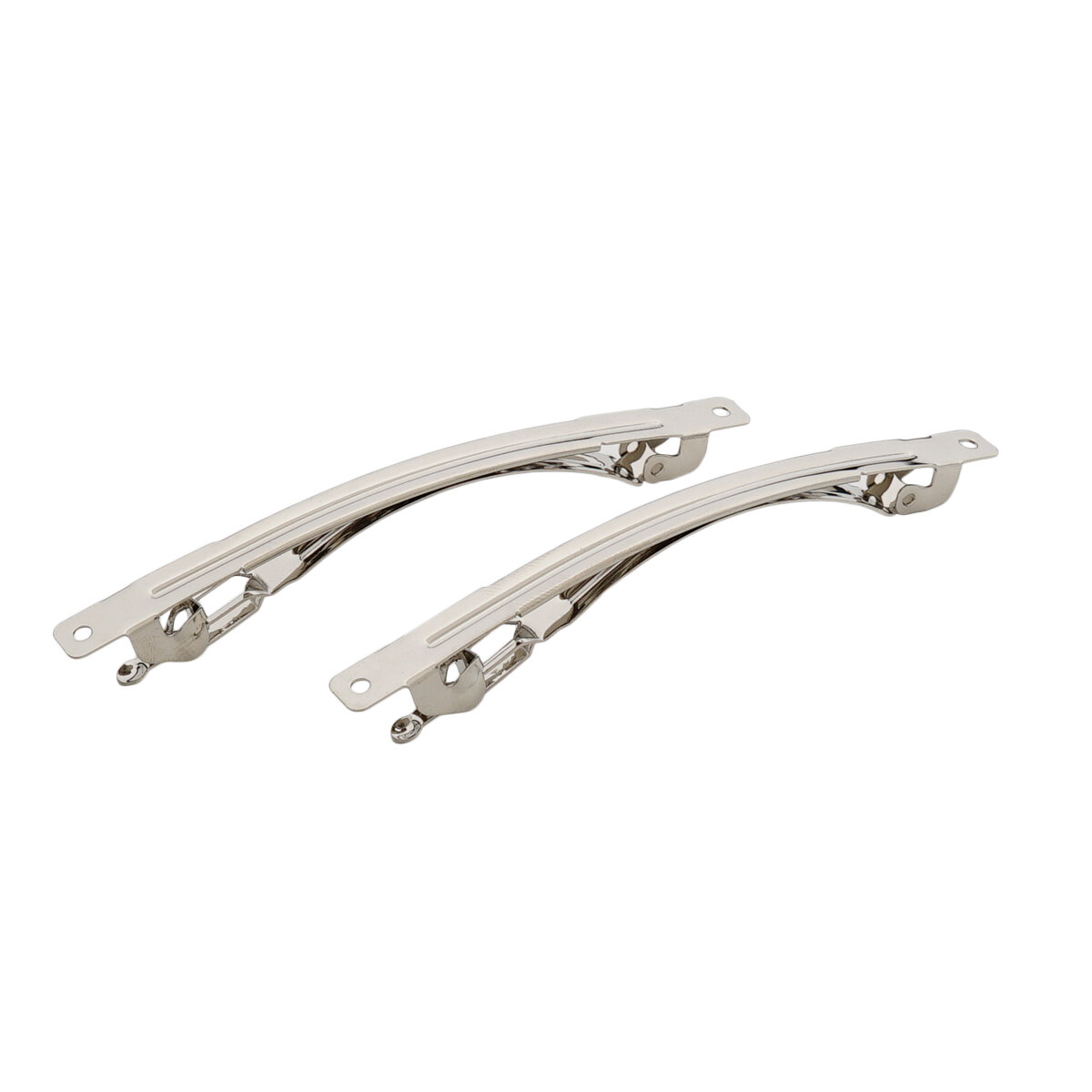 Основа для заколки автомат, 8 см*5 мм (±1 мм), 2 шт, металл, Astra&Craft — фото 1