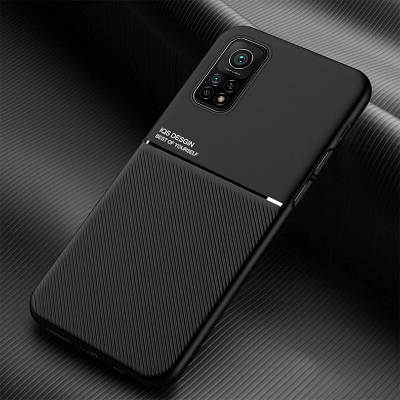 Противоударный чехол для Xiaomi Mi 10 T Pro, матовый Силиконовый чехол для телефона Xiomi Mi10T, 10 T, T10, 10Tpro, задняя крышка с магнитным держателем, black, mi 10T