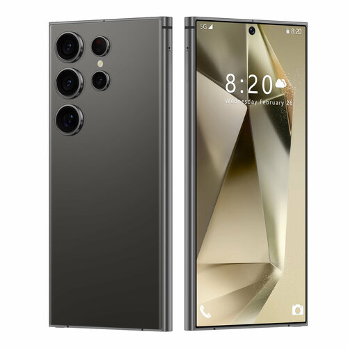 Смартфон S25 Ultra бизнес-телефон высокого класса русское меню титановый корпус 5G16GB1TB Android 13 черный 15680₽
