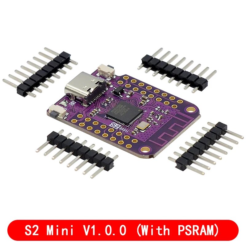 ESP32 S2 Mini V1.0.0 — плата LOLIN WIFI IOT на базе ESP32-S2FN4R2 ESP32-S2 4 МБ FLASH 2 МБ PSRAM, совместимость с MicroPython Arduino, S2 Mini With PSRAM