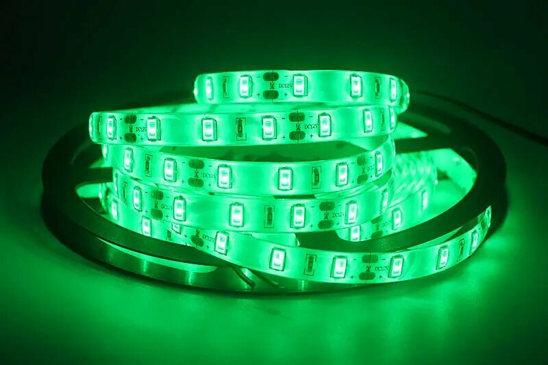 Гибкая светодиодная лента ASMTLED SMD 5630 12В, 0.5m, Green, Изумрудный
