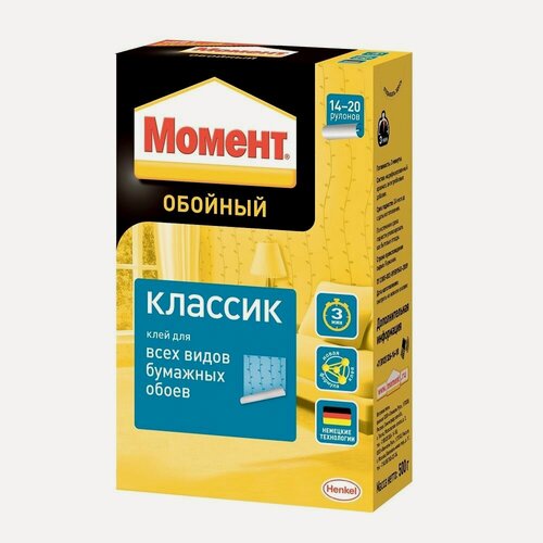 Изображение товара Клей для всех видов бумажных обоев Момент Классик (500гр)