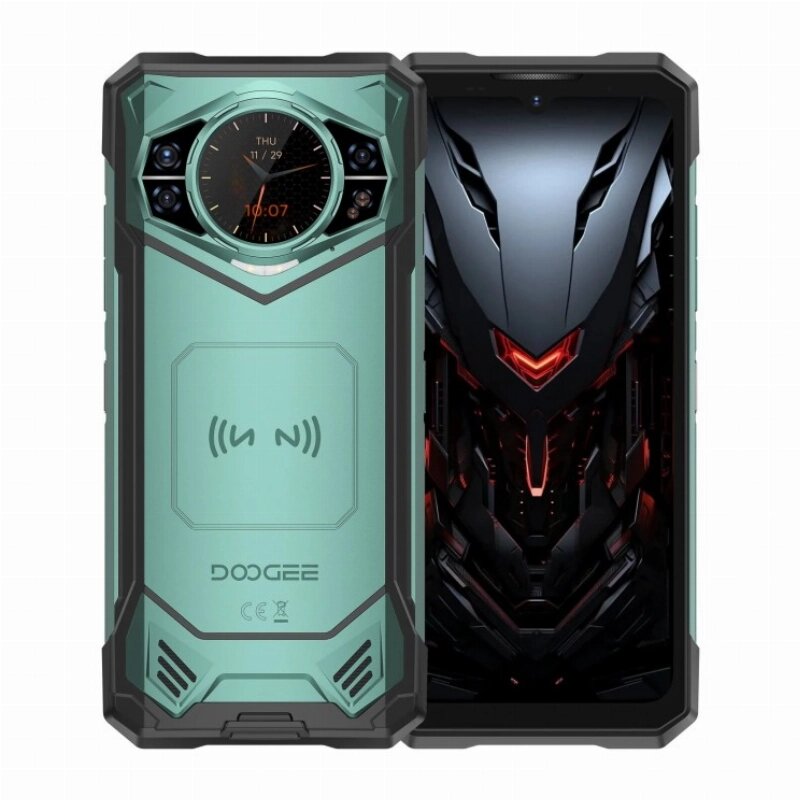 Смартфон Doogee S200X Green, 12 GB/512GB, NFC, Face ID, IP68, 6.72", ОС Android 14