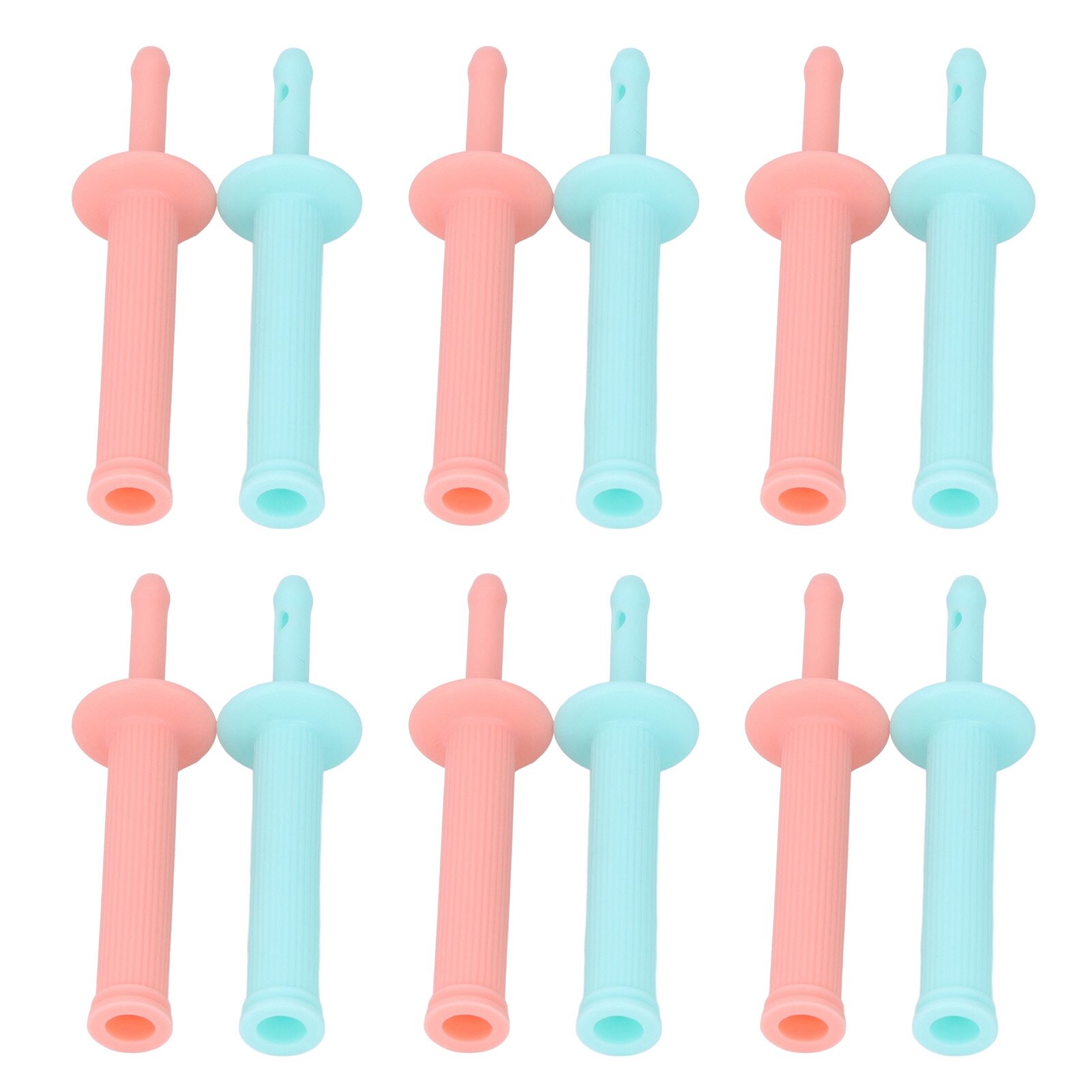 Газоотводные Трубки 12pcs Gas Colic Reliever Gently Safe Disposable Relieve Bloating Infant for Newborns Green Pink