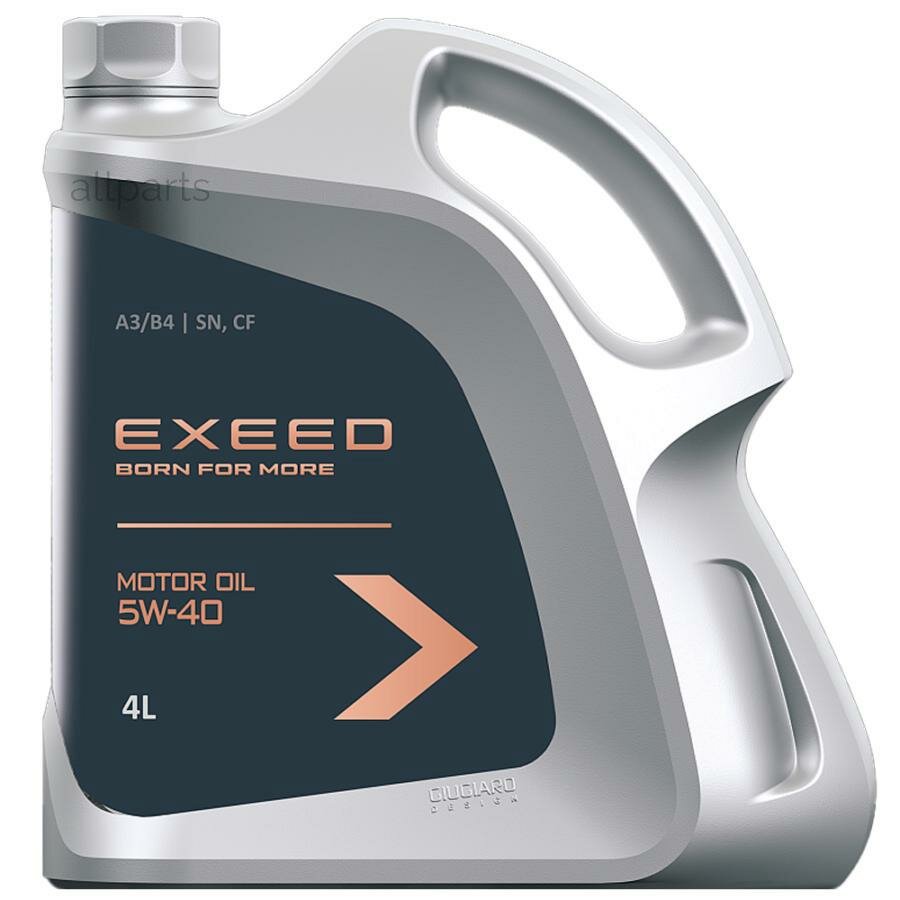 CHERY EXEED5W404 Масло моторное Exeed 5W40 API SN/CF, ACEA A3/B4 4л
