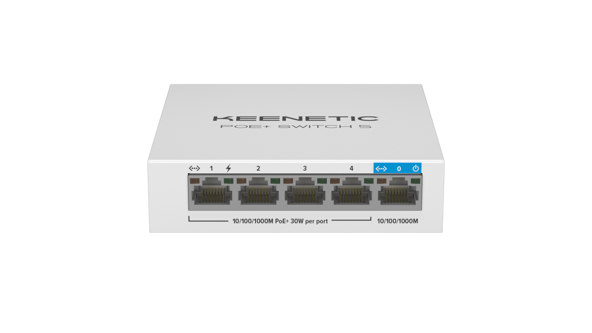 Коммутатор неуправляемый Keenetic KN-4610, 5 LAN-портов, 4 PoE-порта, поддержка PoE, 1 Гбит/c — фото 1