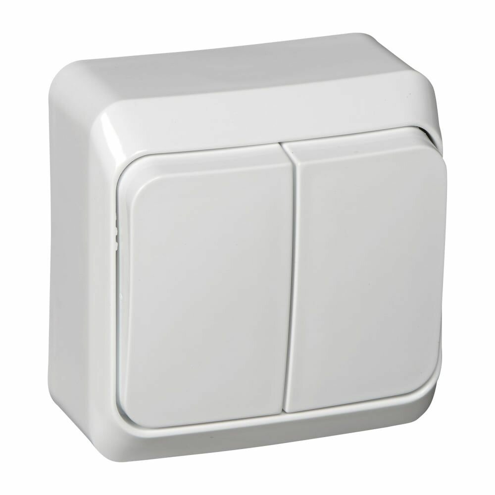 Выключатель 2-кл. ОП Этюд 10А IP20 бел. SE BA10-002B