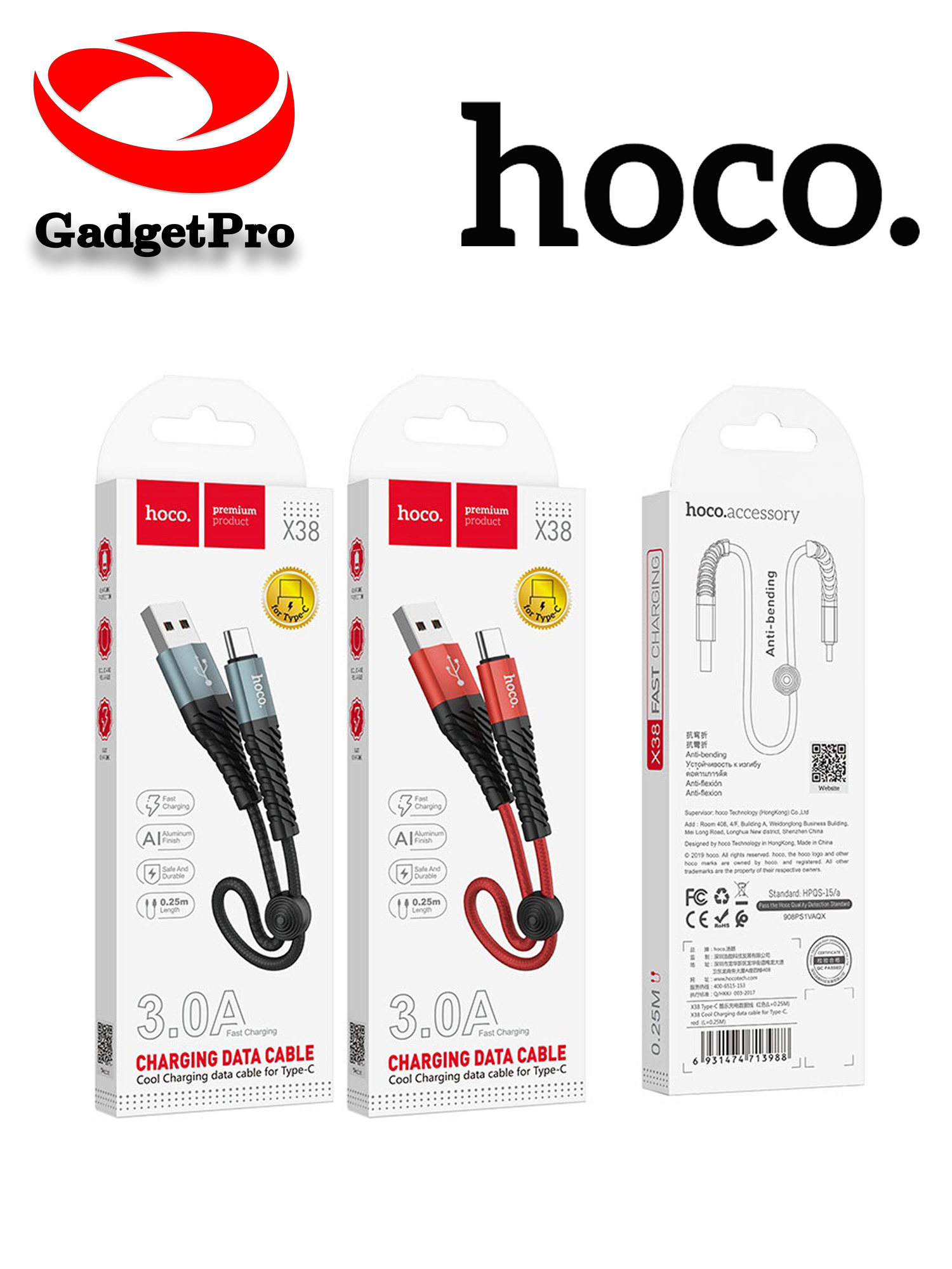 Кабель Hoco X38 Type-C: быстрый заряд, надежный кабель для смартфонов и планшетов
