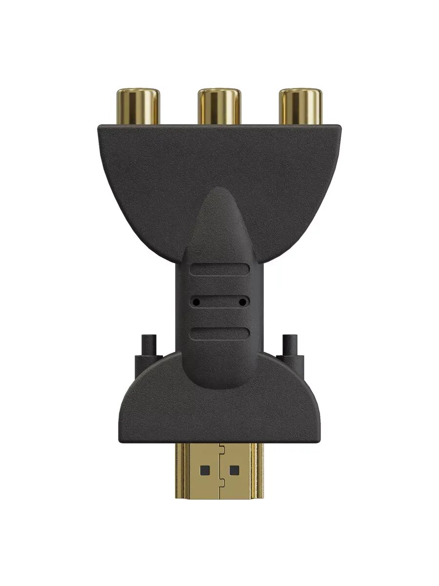 Адаптер HDMI – 3x RCA (AV) без встроенного ЦАП RGB — фото 1
