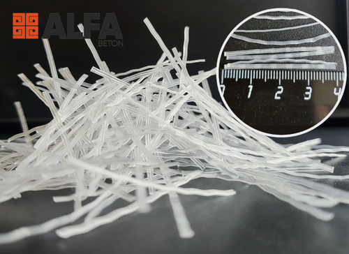 Изображение товара Фибра полипропиленовая AlfaBet фибра для бетона, макрофибра 10 кг