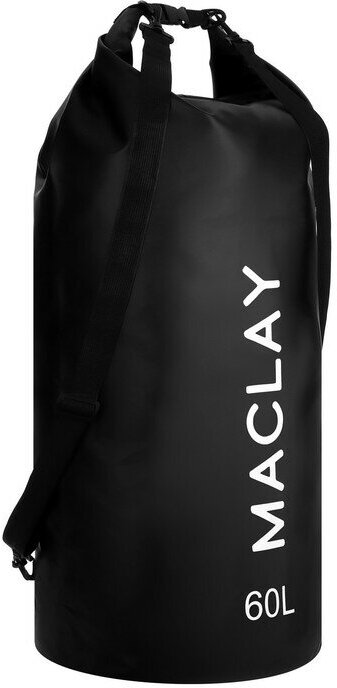 Гермомешок туристический Maclay 60L, 500D, цвет чёрный