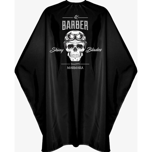 Marmara Barber Skull Black - Пеньюар 150х160 см