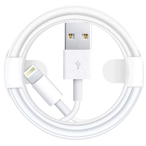 Кабель зарядки Lightning на USB (8 pin) для iPhone/iPad/AirPods/iPod, 1м, Data Cabel кабель зарядный heemax usb lightning 3 a 2 метра индикатор быстрая зарядка для iphone 11 12 13 14 6 6s 7 8 ipad airpods черная мамба