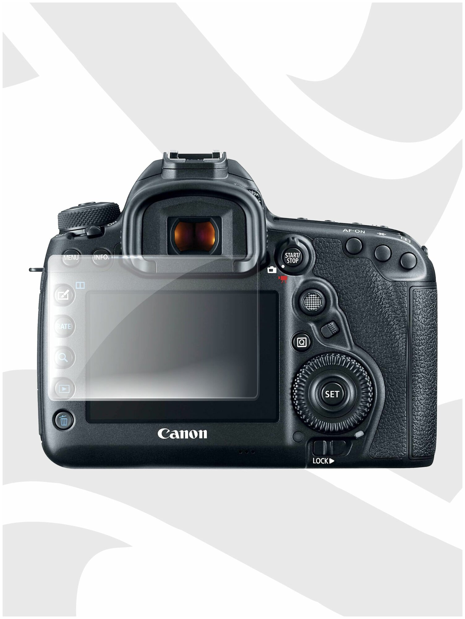 Матовая гидрогелевая защитная пленка AlphaSkin для фотоаппарата Canon EOS 5D Mark 3