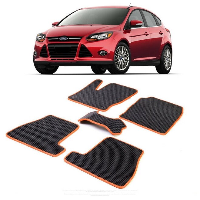 фото Коврики EVA ЕВА ЭВА в салон автомобиля FORD FOCUS 3 Форд Фокус 3 2011-2015 г.