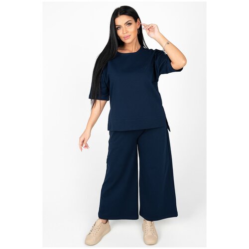 фото Женский костюм с брюками лавандового цвета, 56 размер натали