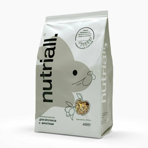 Nutriall Полнорационный для кроликов с фруктами (0.4 кг) (6 штук)