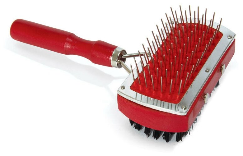 фото Щетка для животных "Triol" двусторонняя, 6,5x18 см