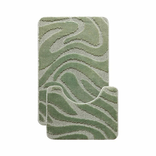 Набор ковриков для ванной 'LEMIS 3014' 50*80 + 50*40 СМ (зеленый) (1/18) 'L'CADESI' 001284