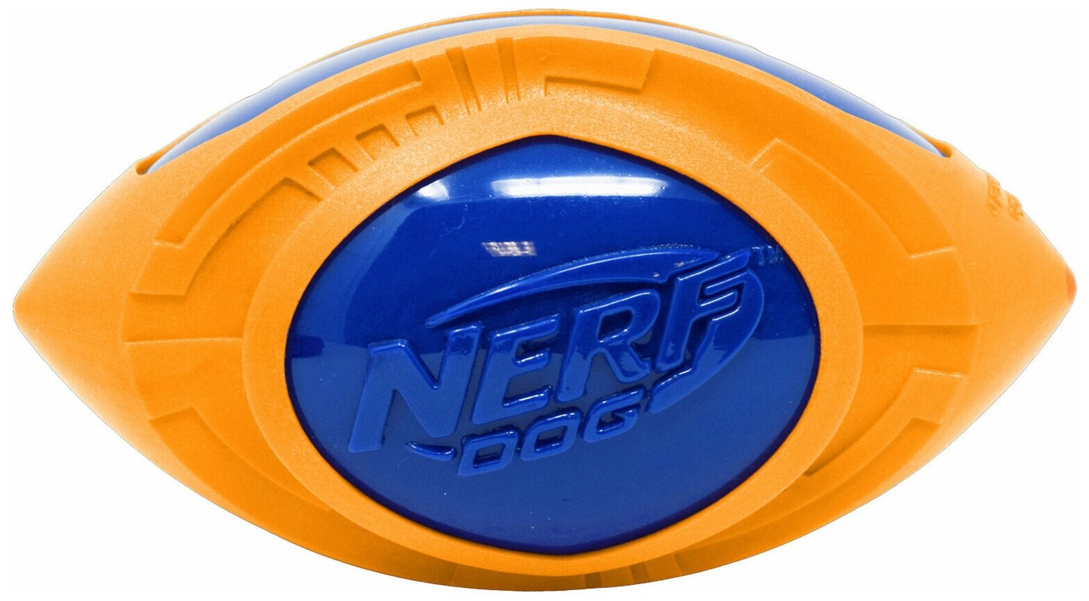 Nerf Dog Игрушка д/собак Снаряд из резины Мегатон сине-оранжевый 18 см