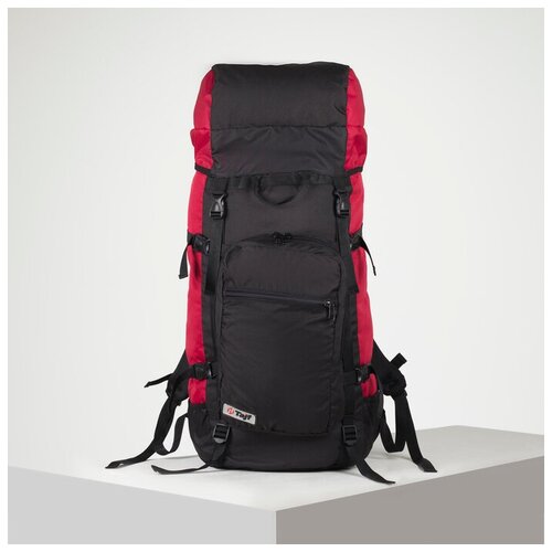 Рюкзак туристический, 70 л, отдел на шнурке, наружный карман, 2 боковые сетки, цвет чёрный