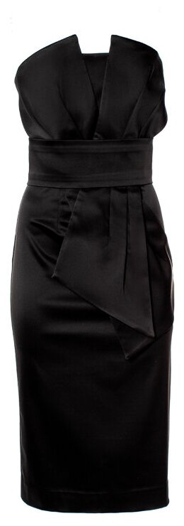 Платье-футляр P.A.R.O.S.H., прилегающее, размер xs, черный