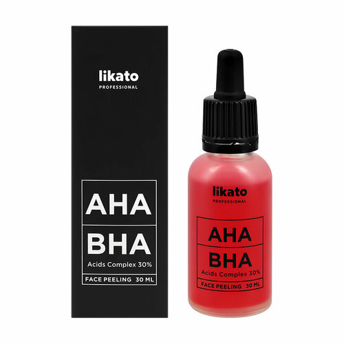 Пилинг для лица `LIKATO` `PROFESSIONAL` мультикислотный AHA+BHA 30% 30 мл пилинг для лица likato professional 30% aha bha multiacid 30 мл