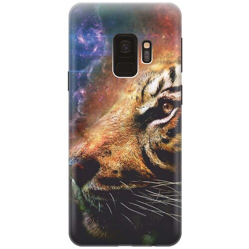 GOSSO Ультратонкий силиконовый чехол-накладка для Samsung Galaxy S9 с принтом Космический тигр gosso ультратонкий силиконовый чехол накладка для samsung galaxy s9 plus с принтом космический тигр
