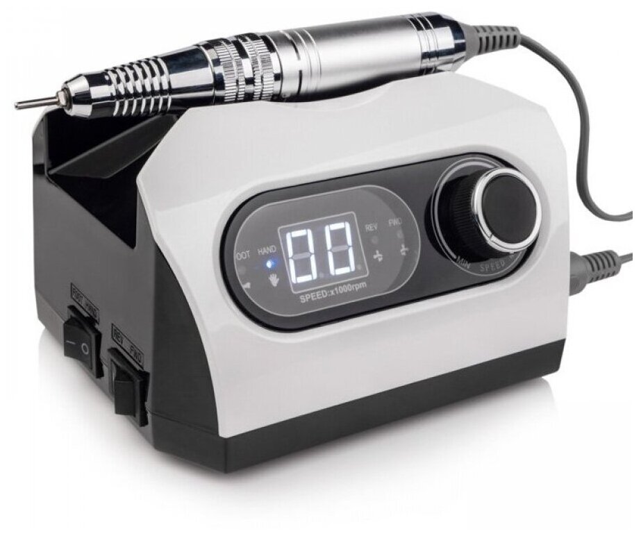 Аппарат для маникюра и педикюра Starlet Professional ZS-717, 45000 об/мин, 4 шт, белый, 240 грит, средняя