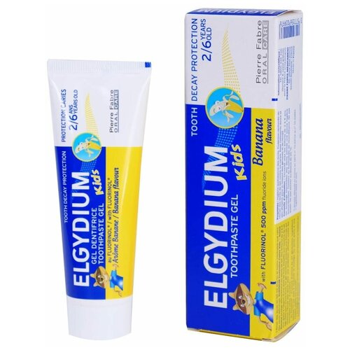 Зубная паста Elgidium (Эльгидиум) Kids Банан (2-6 лет), 50 мл