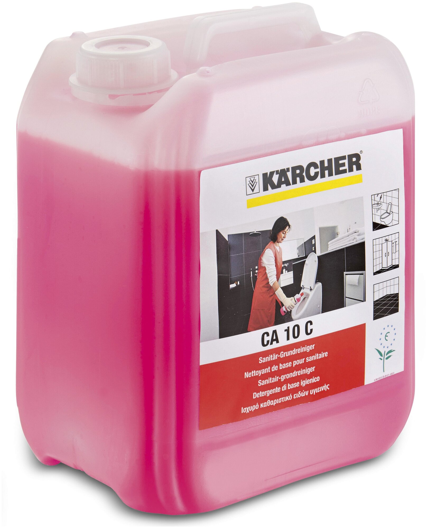 Средство для сантехники SanitPro CA 10 C KARCHER, 5 л, 5.28 кг - фотография № 2