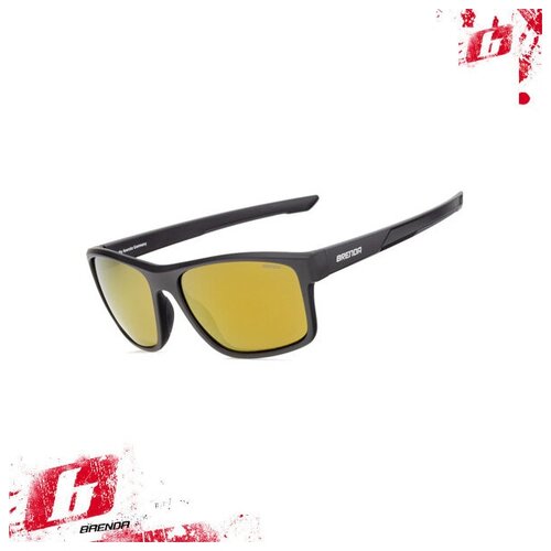 Солнцезащитные очки BRENDA мод. G072-4 mblack/gold revo