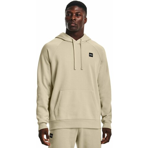 Худи Under Armour Rival Fleece, размер LG, мультиколор, бежевый худи under armour силуэт прямой капюшон размер l красный