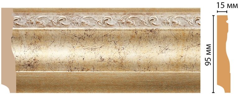 фото Плинтус напольный Decomaster 153-553, 1шт (длина 2,4м)