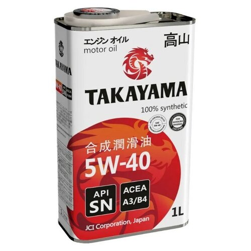 фото Масло моторное синтетическое takayama 5w-40, 1 л