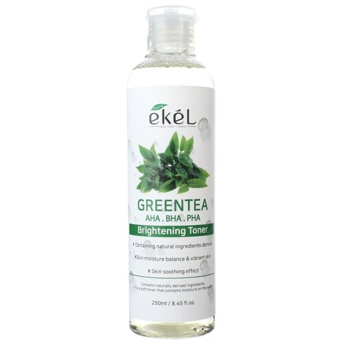 Ekel Brightening Toner Green Tea Тонер с кислотами и зеленым чаем 250 мл