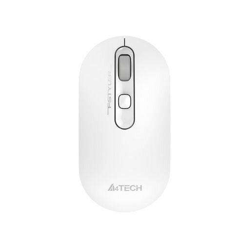 Мышь A4TECH Fstyler FG20, оптическая, беспроводная, USB, белый [fg20 white]