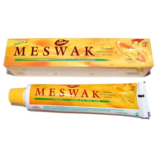 Купить Аювердическая зубная паста Дабур Мисвак (Dabur Miswak) против кариеса и зубного камня, 120+50 г, большая упаковка, Зубная паста