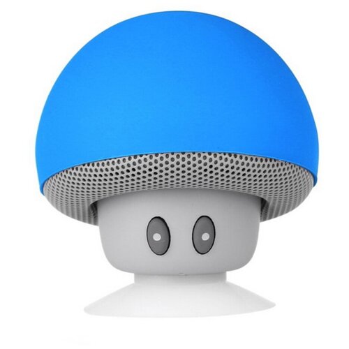 Bluetooth-динамик Grand Price в форме гриба с держателем на присоске и микрофоном, синий
