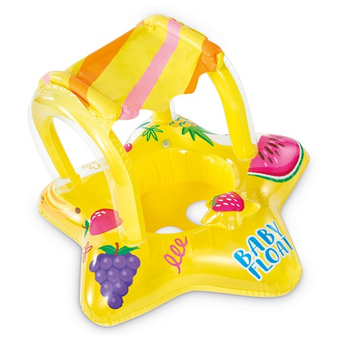 фото Круг надувной intex baby float, 81х79 см, с тентом, 1-2 года, в коробке