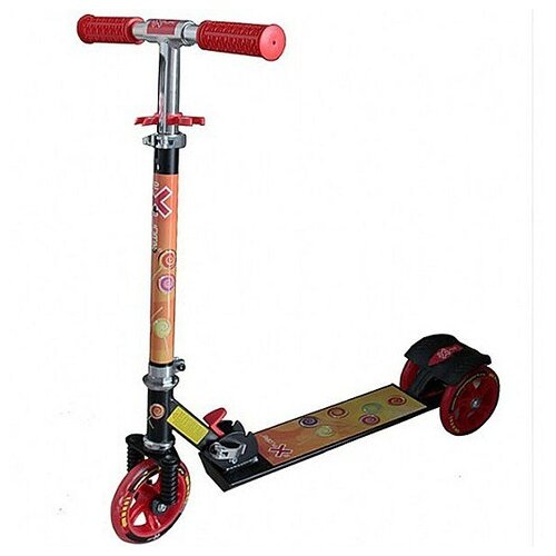 фото Детский трехколесный самокат explore viper sport, красный