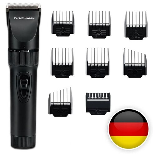 Машинка для стрижки волос и бороды Dykemann Friseur H11/ Для волос/ Для бороды/ 4ч. от аккумулятора/ 8 насадок
