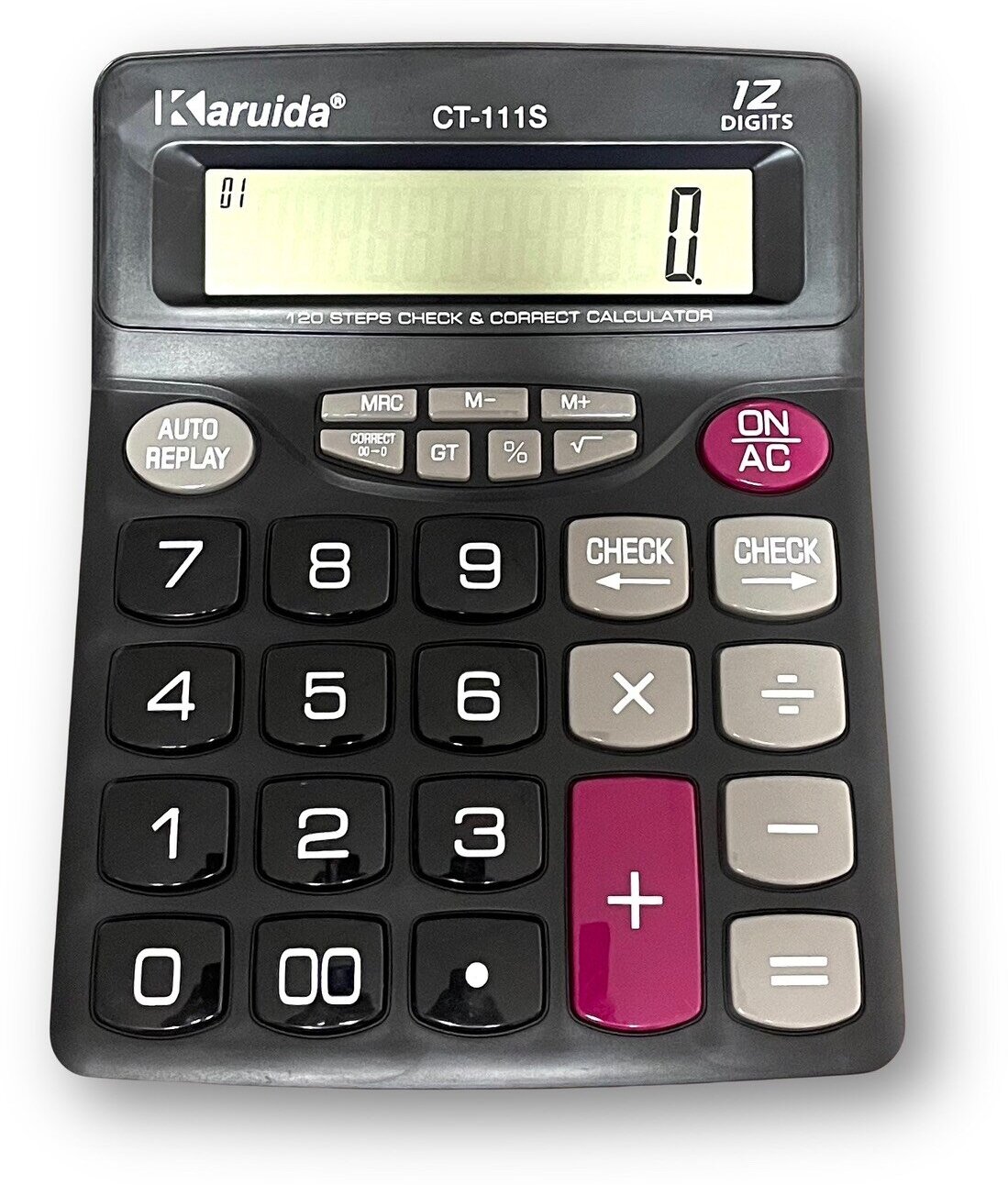 Калькулятор настольный бухгалтерский CT-111 черный