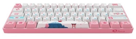 Игровая механическая клавиатура AKKO 3061 World Tour Tokyo R2 (Rus), CS Jelly Pink
