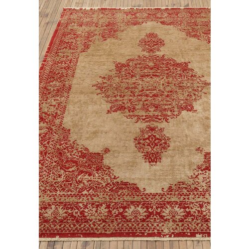 Ковер на пол 1,7 на 2,4 м в спальню, гостиную, красный Heritage 615-Red Gold